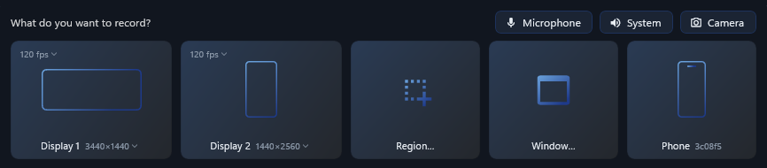 Screen, Window & Region Capture