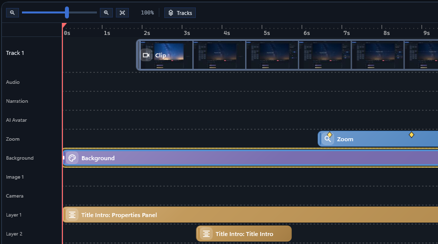 Timeline Editor with Live Effects